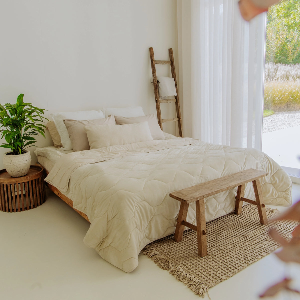 Wasbaar All Season Dekbed | Teddy | Velvet | Taupe