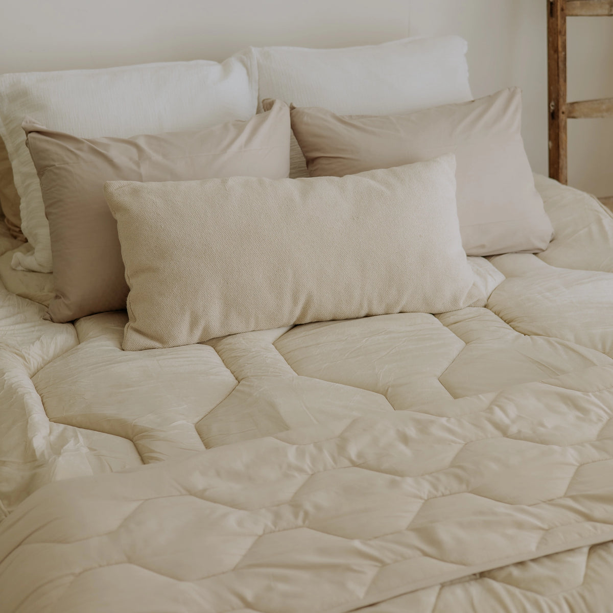 Drap housse pour surmatelas | Teddy Velvet | Taupe