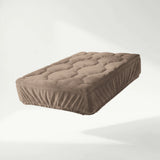 Drap housse pour surmatelas | Teddy Velvet | Brun
