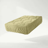 Drap housse pour surmatelas | Teddy Velvet | Vert sauge