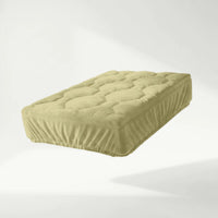 Drap housse pour surmatelas | Teddy Velvet | Vert sauge