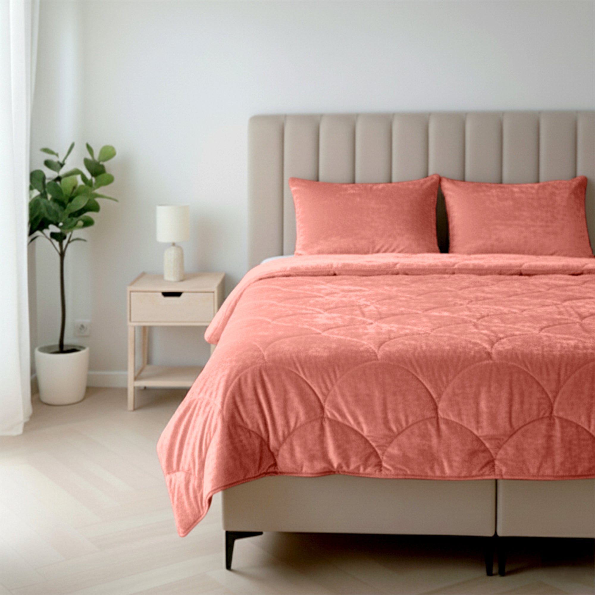 HappyBed Velvet Old Pink - Ganzjahresdecke (Vorbestellung Versand am 6. November)