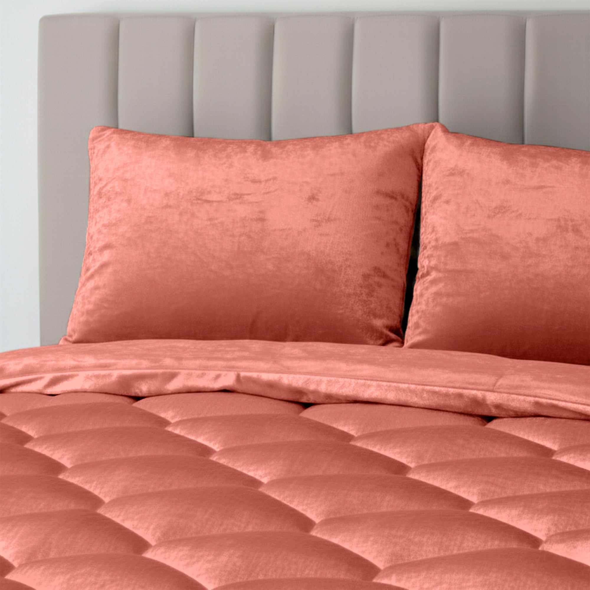 HappyBed Edredón Teddy | Terciopelo Rosa Viejo | Para todo el año