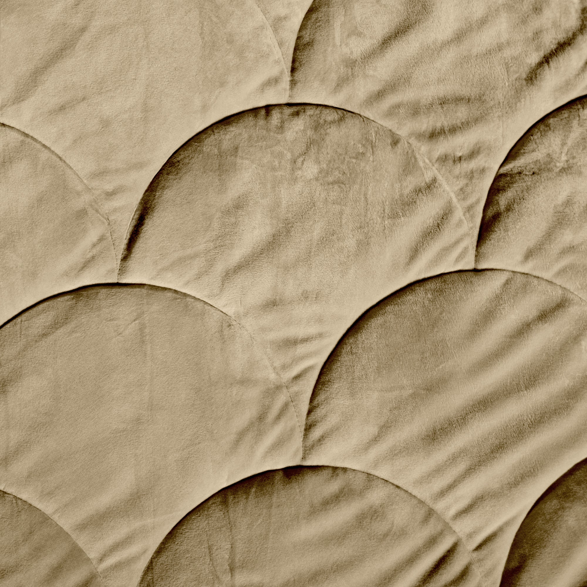 HappyBed Couette Teddy | Velours Taupe | Pour toute l'année