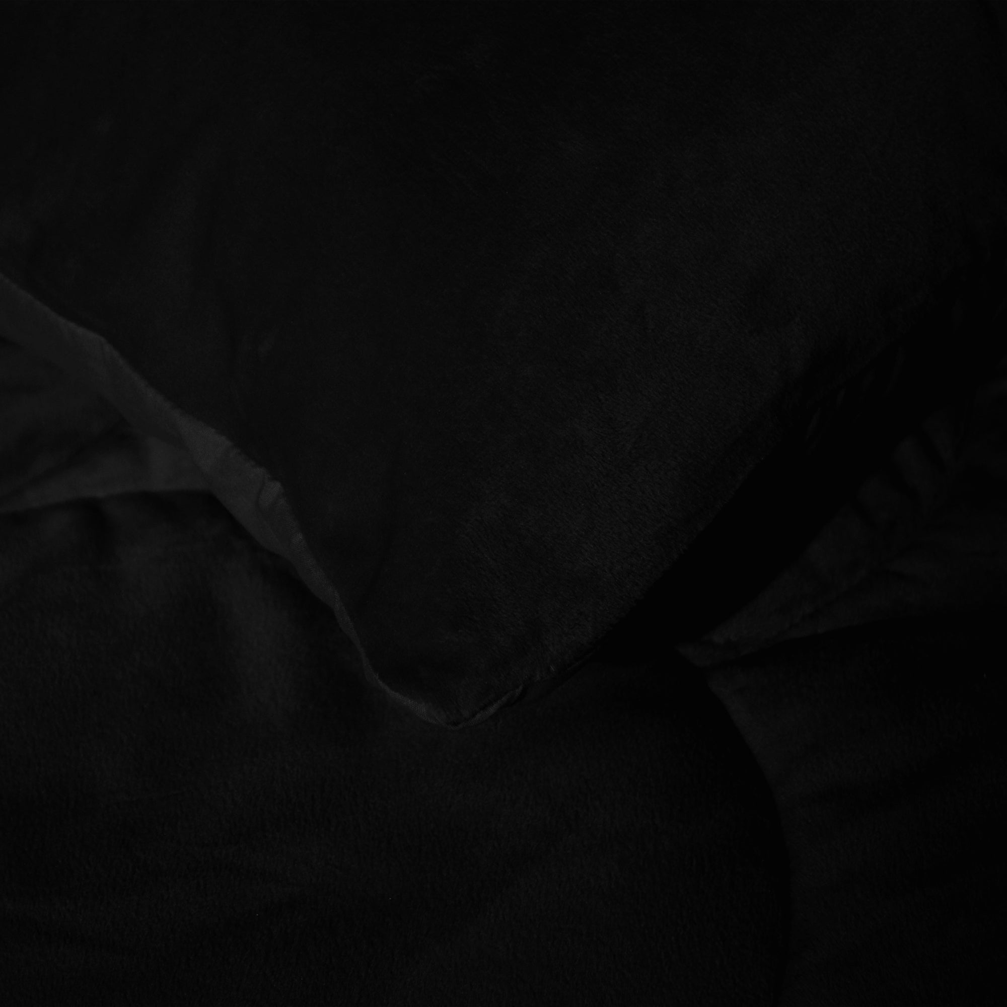 HappyBed | Velvet Black - Kissenbezug Set 2 Stück (Vorbestellung Versand am 6. November)