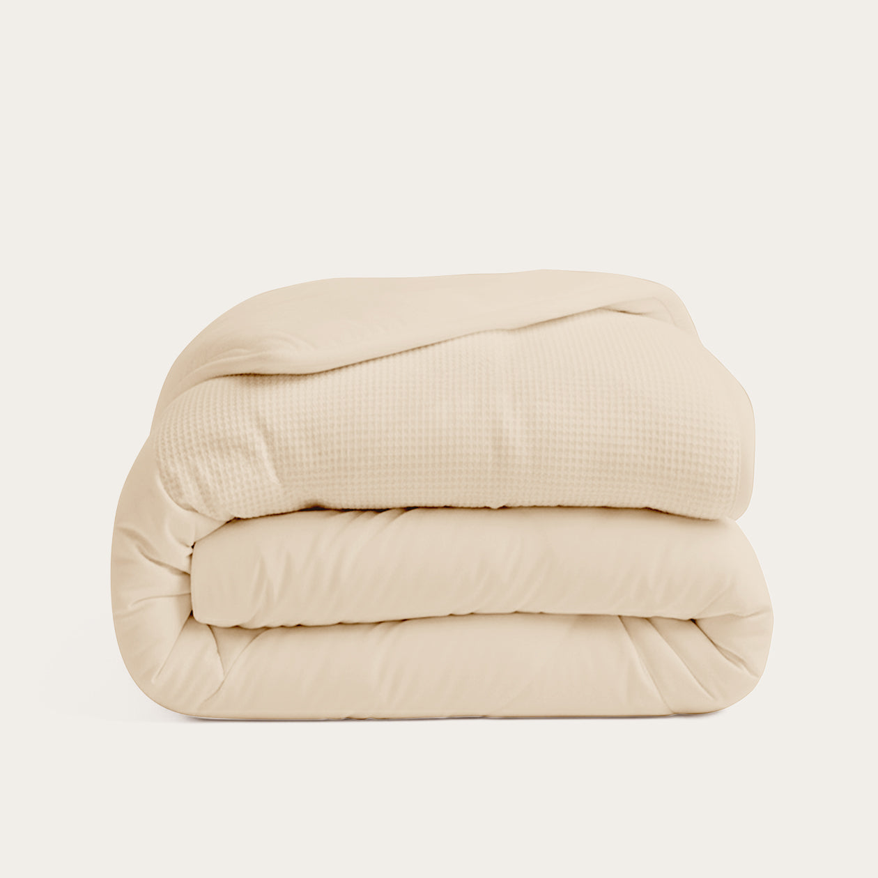 HappyBed Duvet | Waffle Sand | For All Seasons - SKU: 8717752127641