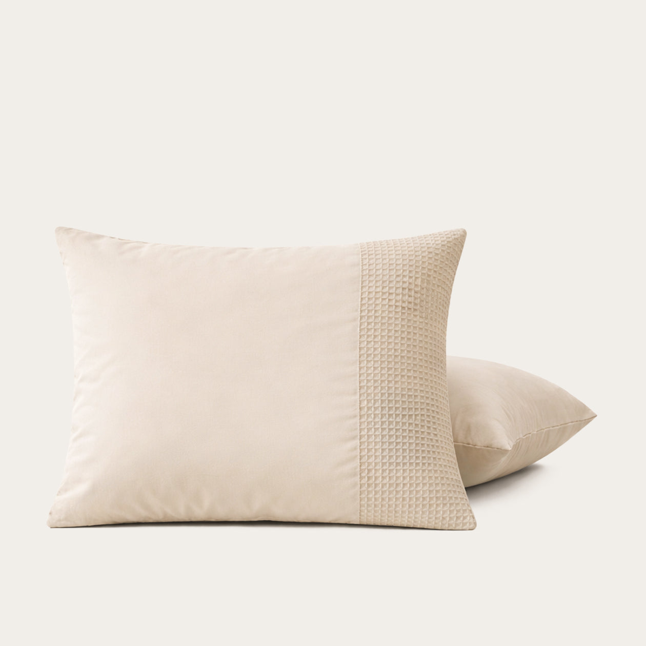 Fundas de almohada HappyBed | Waffle Sand | Set de 2