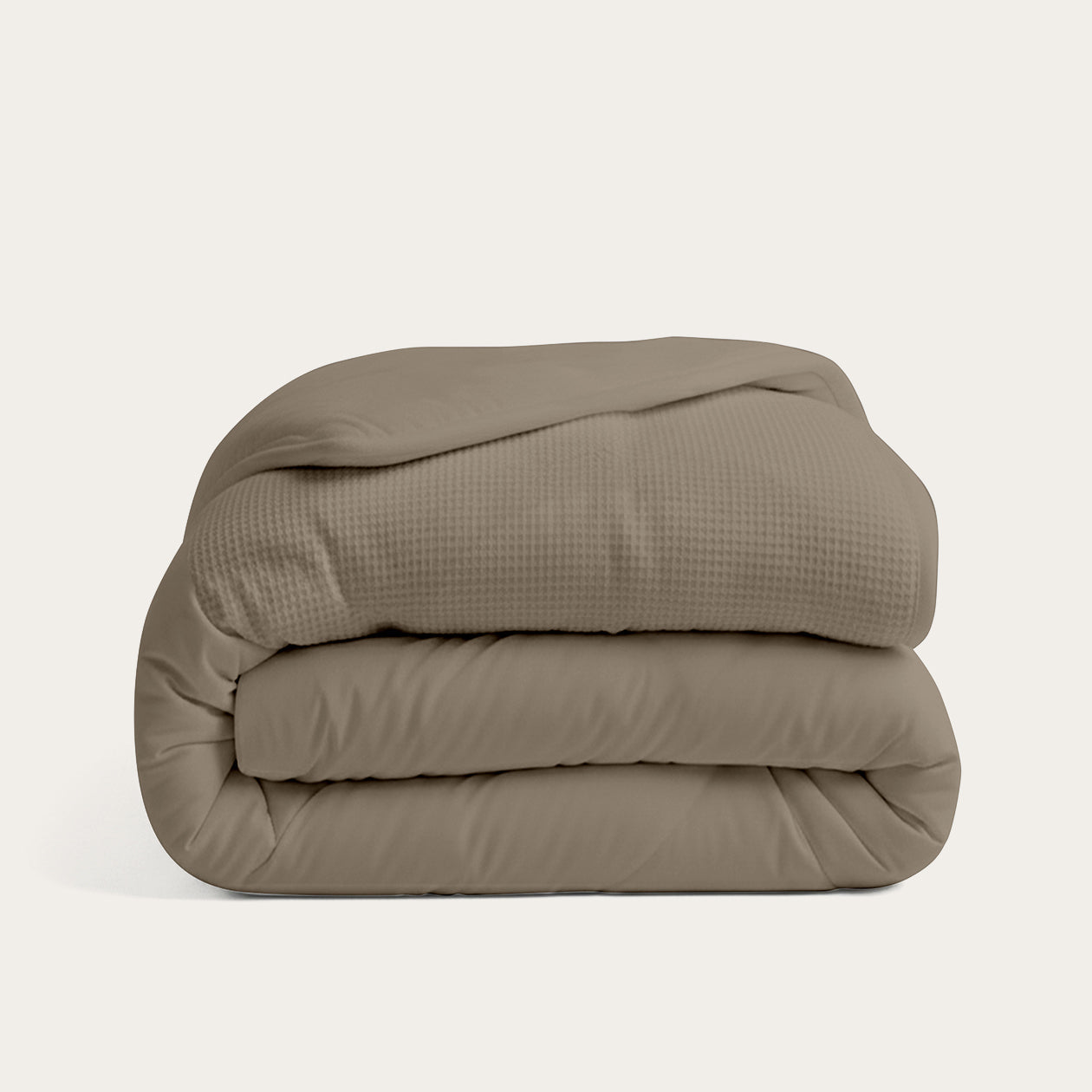 HappyBed Bettdecke | Waffel Taupe | Für das ganze Jahr - SKU: 8717752127702