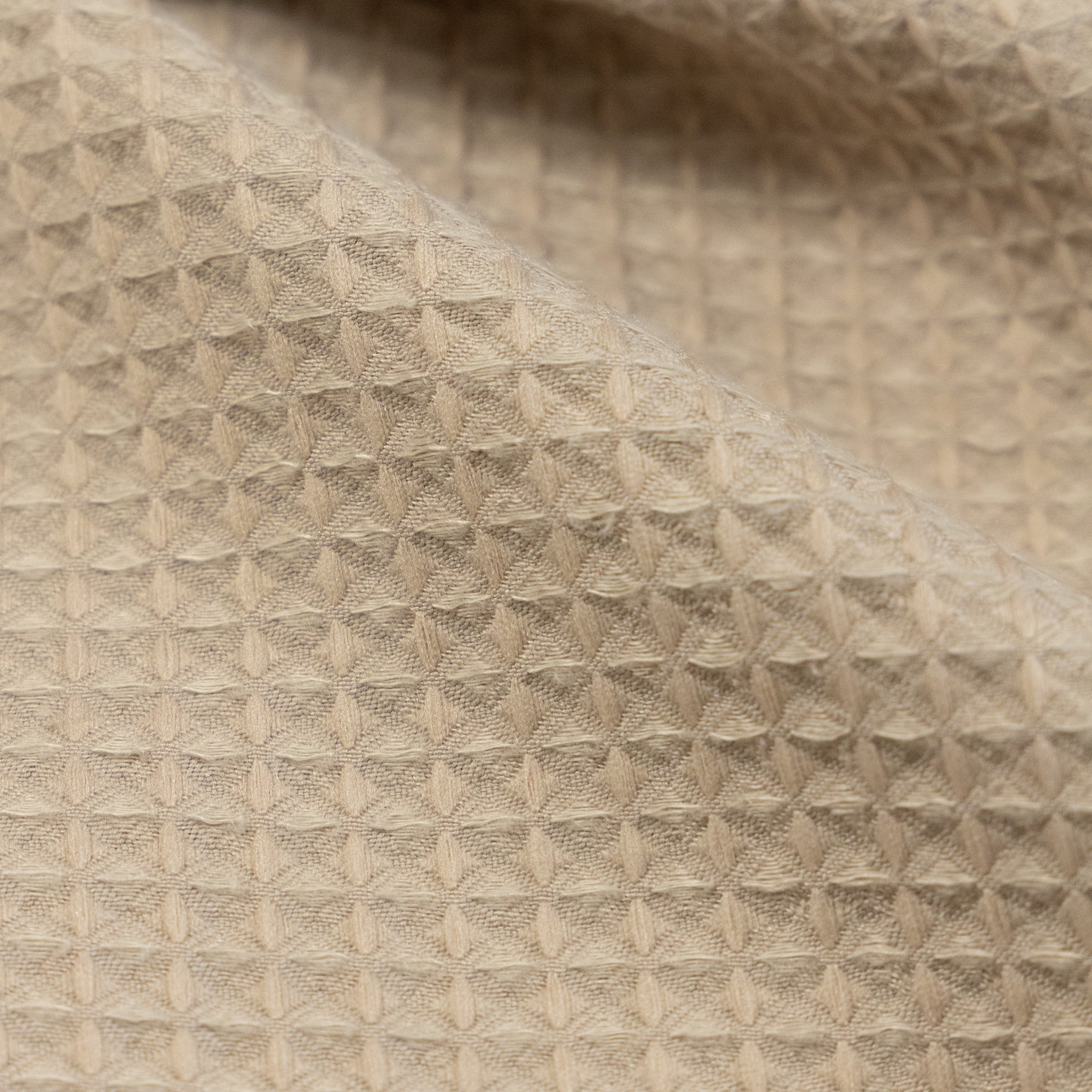 Taies d’oreiller | Nid d’abeille | Taupe | Lot de 2