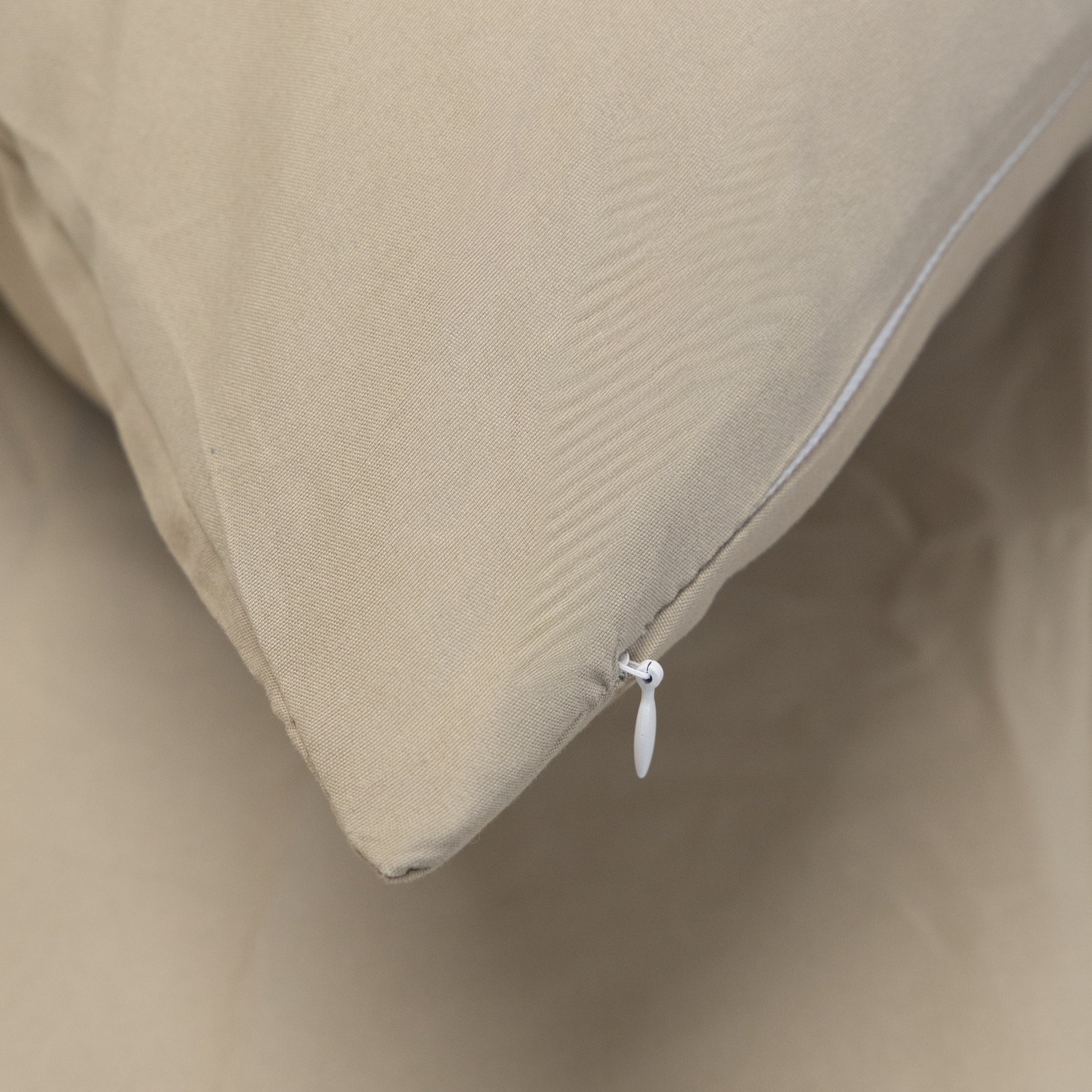Taies d’oreiller | Nid d’abeille | Taupe | Lot de 2