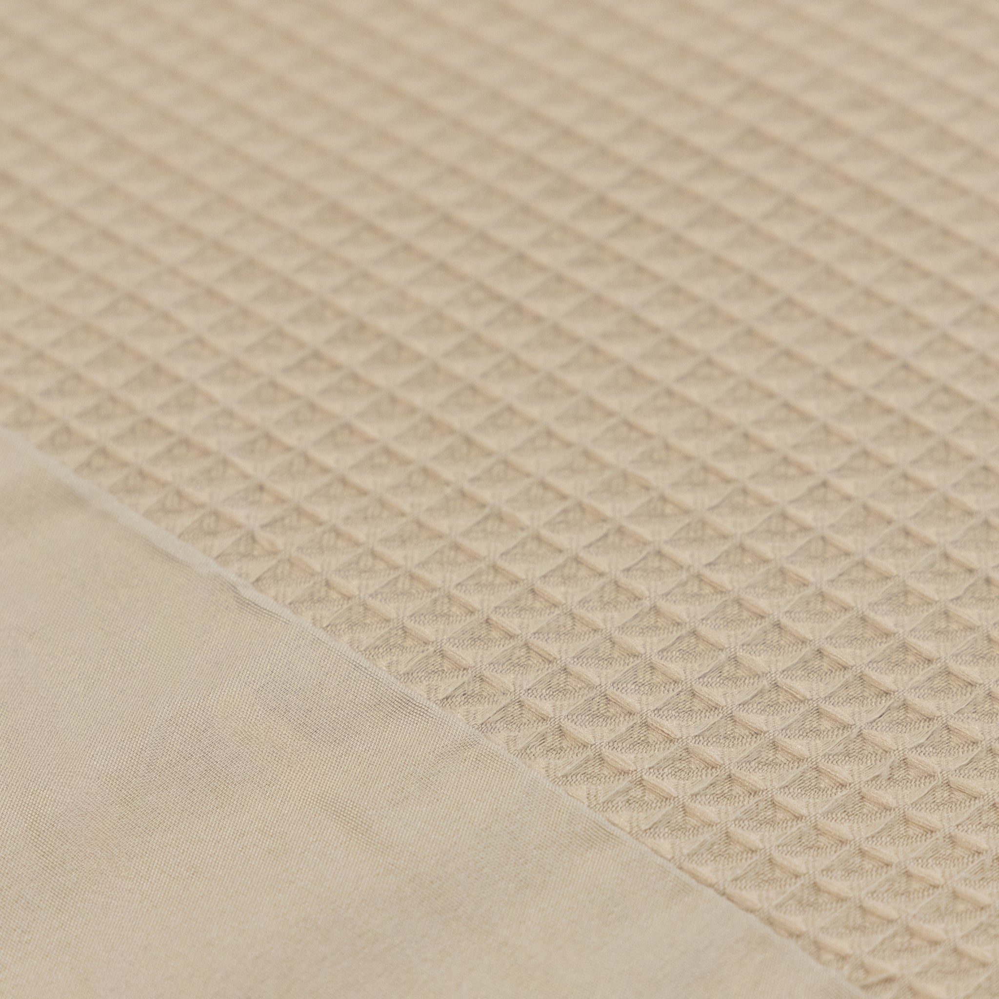 Taies d’oreiller | Nid d’abeille | Taupe | Lot de 2