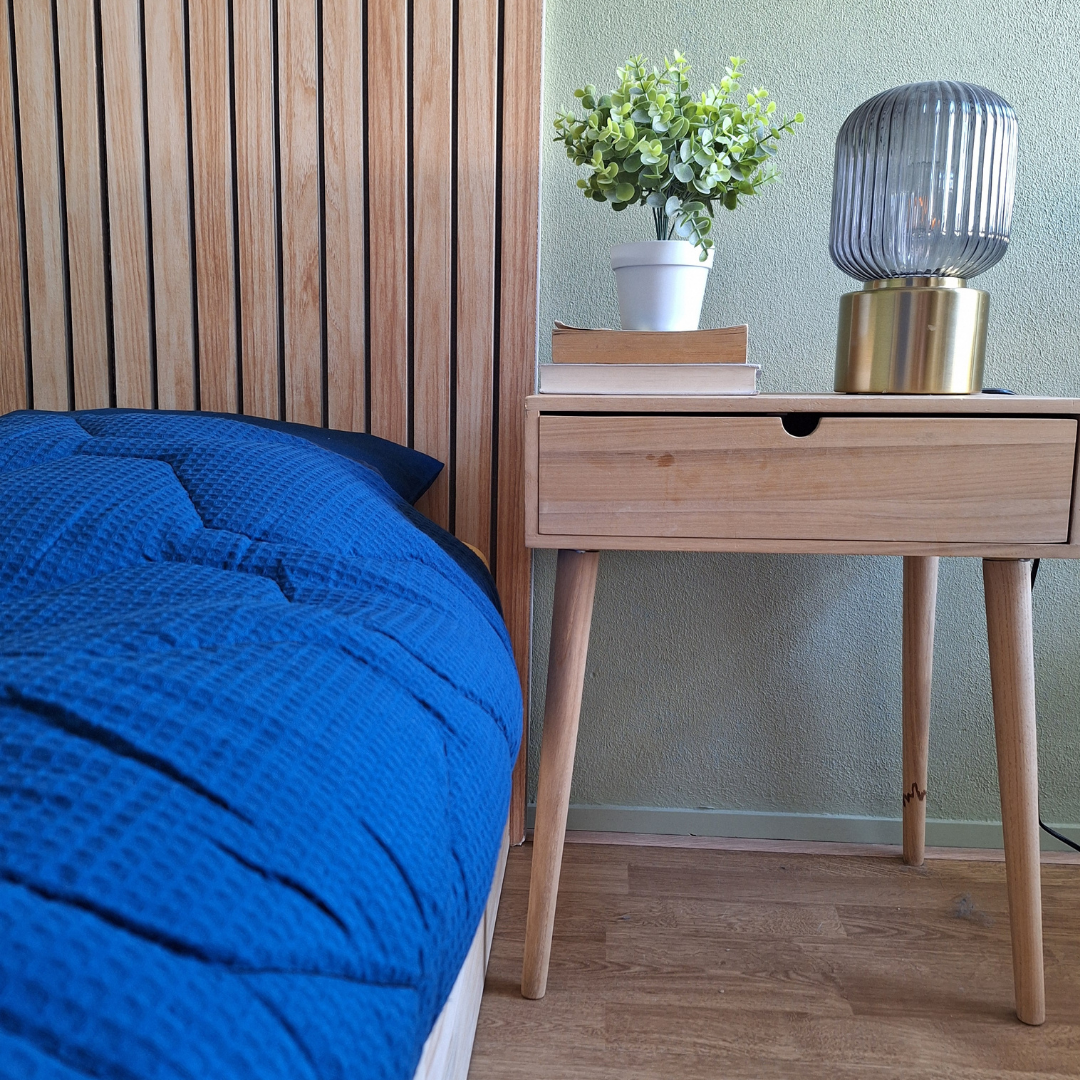 HappyBed Duvet | Waffle Blue | For All Seasons