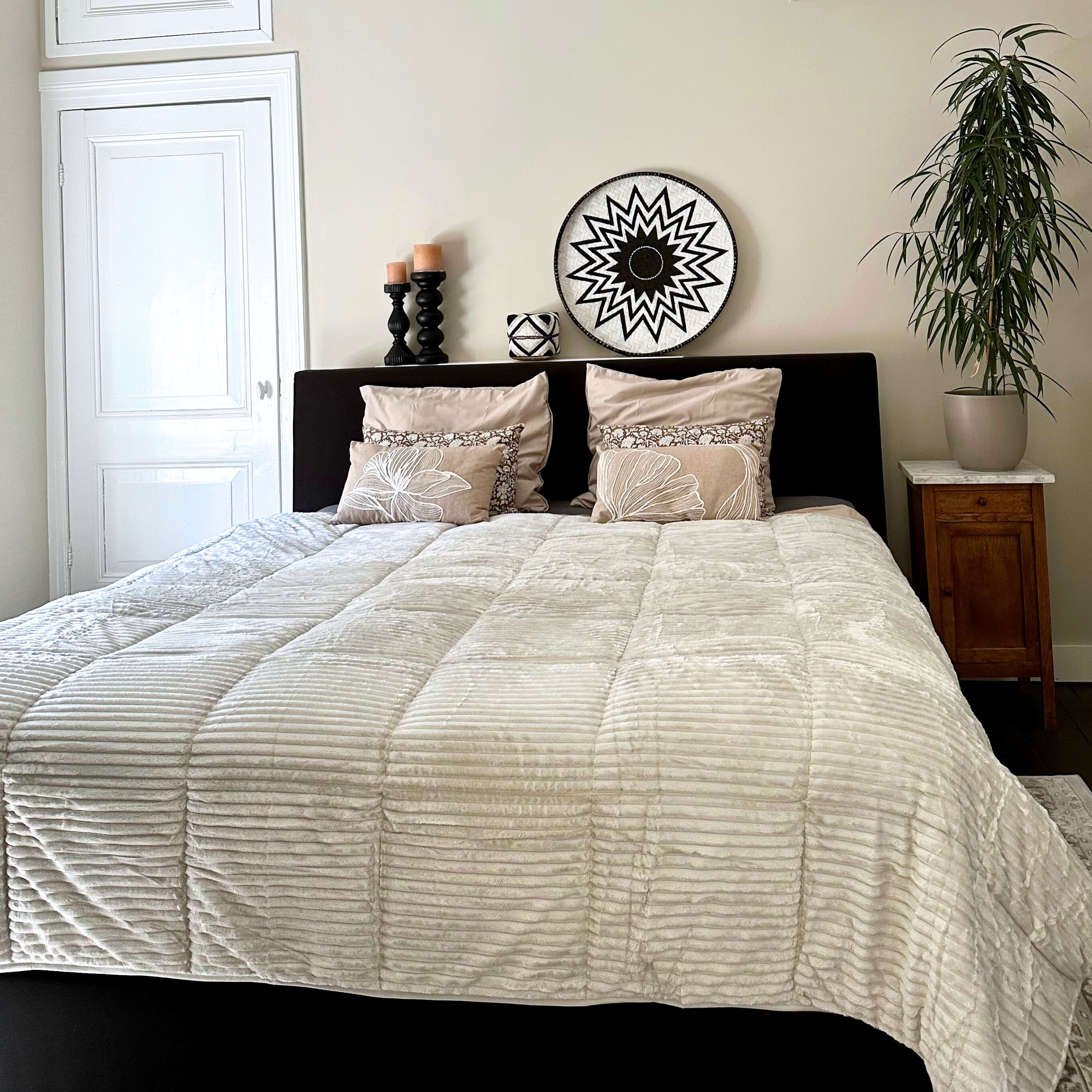 HappyBed - Rib - Silver Grey - Couette sans housse toutes saisons