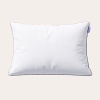 HappyBed Hoofdkussen Deluxe met percal katoenen hoes en aanpasbare donsachtige vulling voor optimale nachtrust