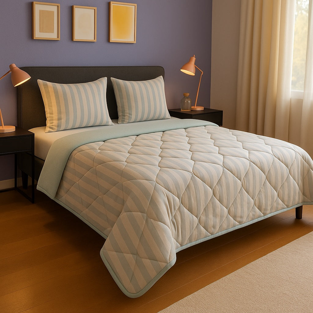 (PRÉCOMMANDE) Couette d'été HappyBed (Rafraîchissante) - Bleu clair