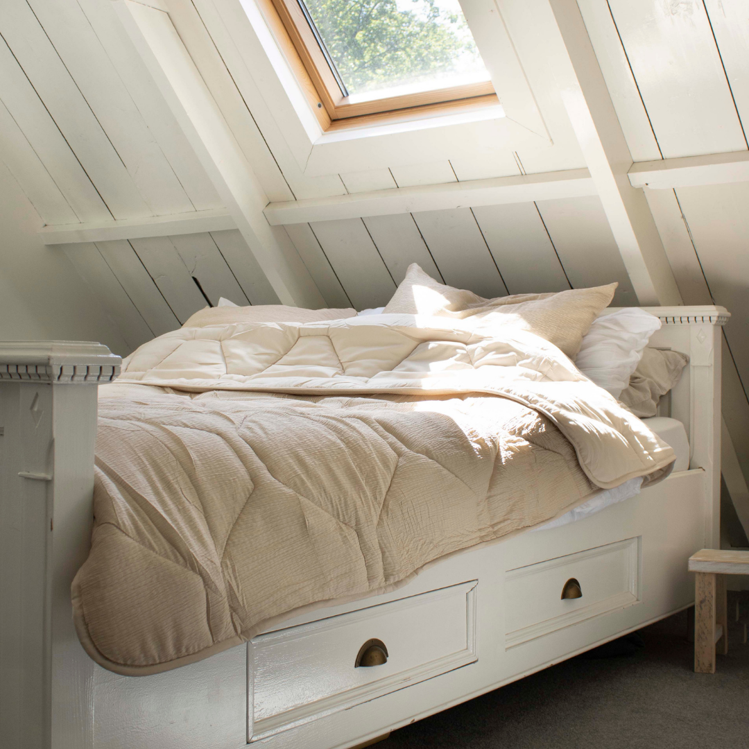 HappyBed Mousseline dekbed voor het hele jaar - Sand