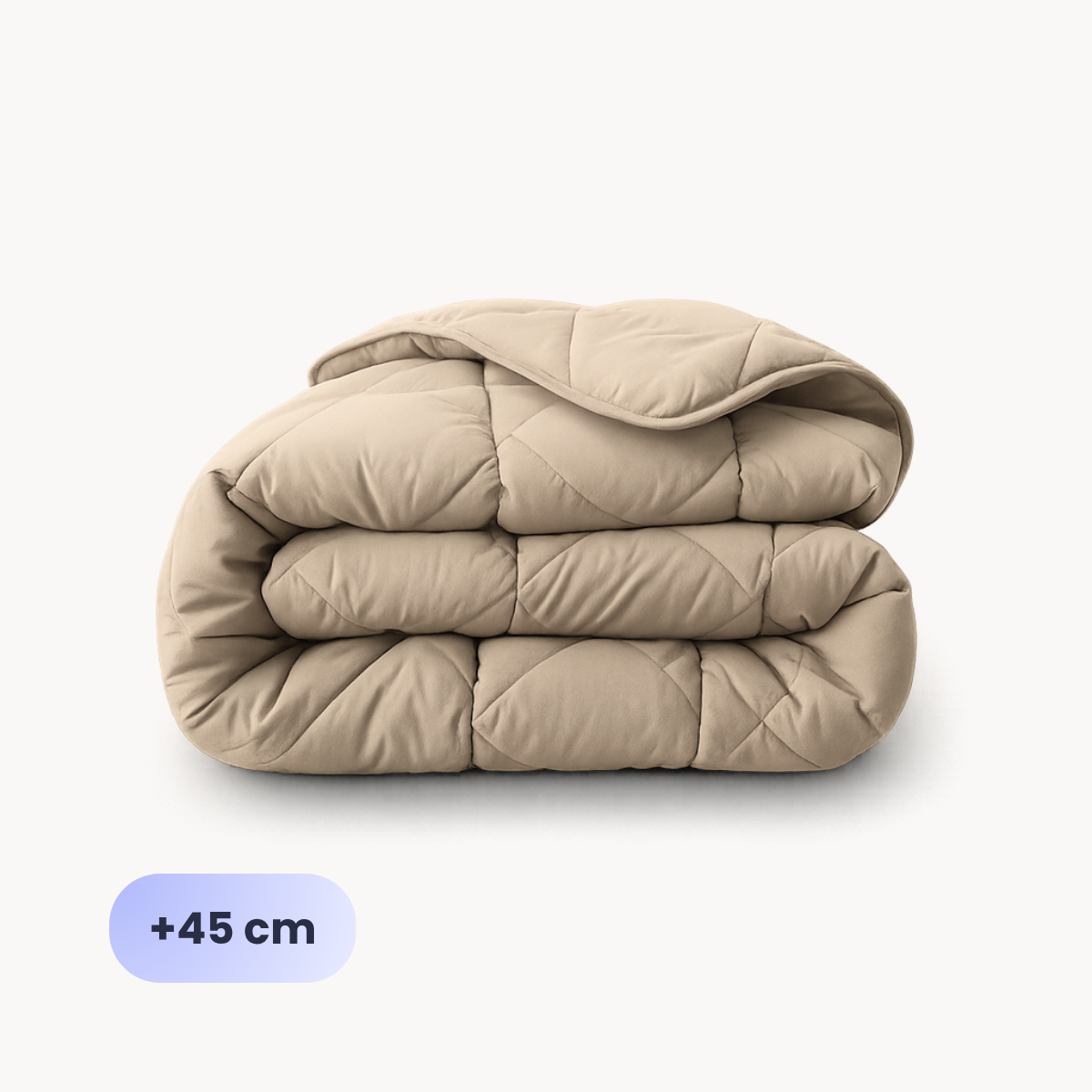 HappyBed Taupe - Edredón para todo el año + solapa para meter - SKU: 8721001725298