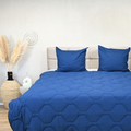 HappyBed Wafel Dark Blue duvet, 100% cotton, all-season hypoallergenic bedding.