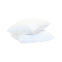 HappyBed Tufted kussensloop set van 2 in Frosty White met hotelsluiting, ultrazacht en onderhoudsvriendelijk