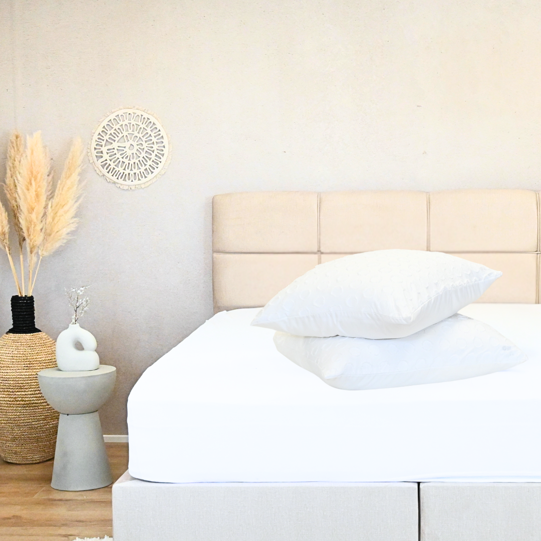 HappyBed Tufted pillowcase set 2 pieces - Frosty White