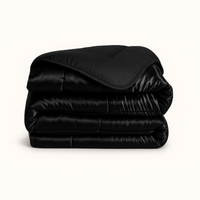 HappyBed Satin Black - Duvet for the whole year