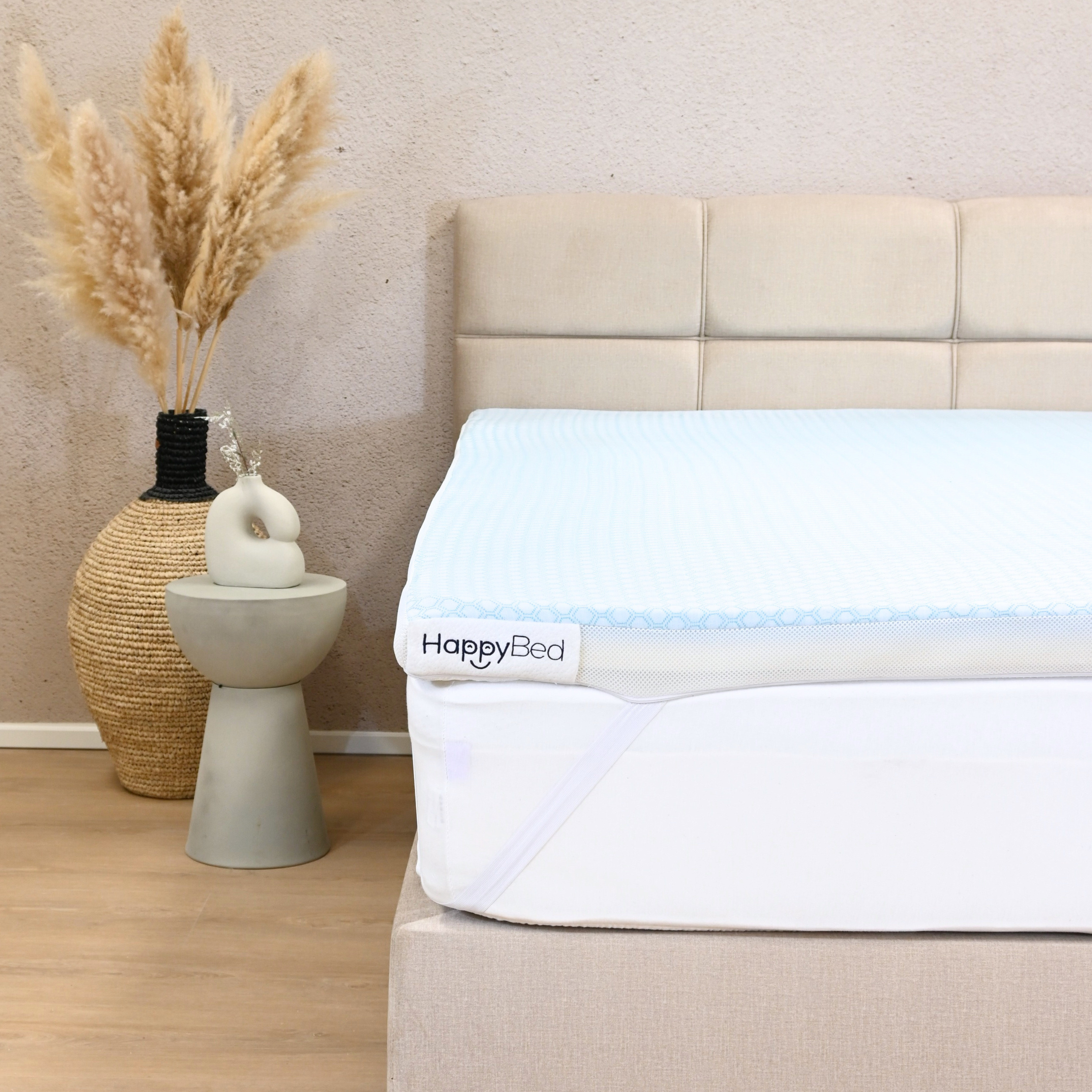 HappyBed Original Topper – Adjustable comfort with 2 firmness levels