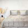 HappyBed Rib Taupe - Duvet for the whole year