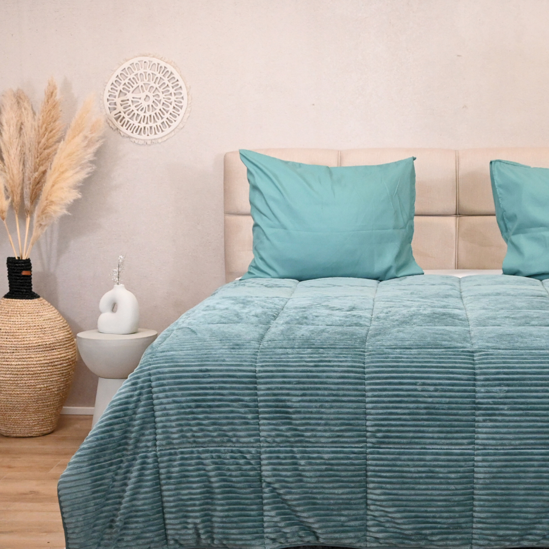 HappyBed - Rib - Sagebrush Green - Dekbed voor het hele jaar - SKU: 8717752093953