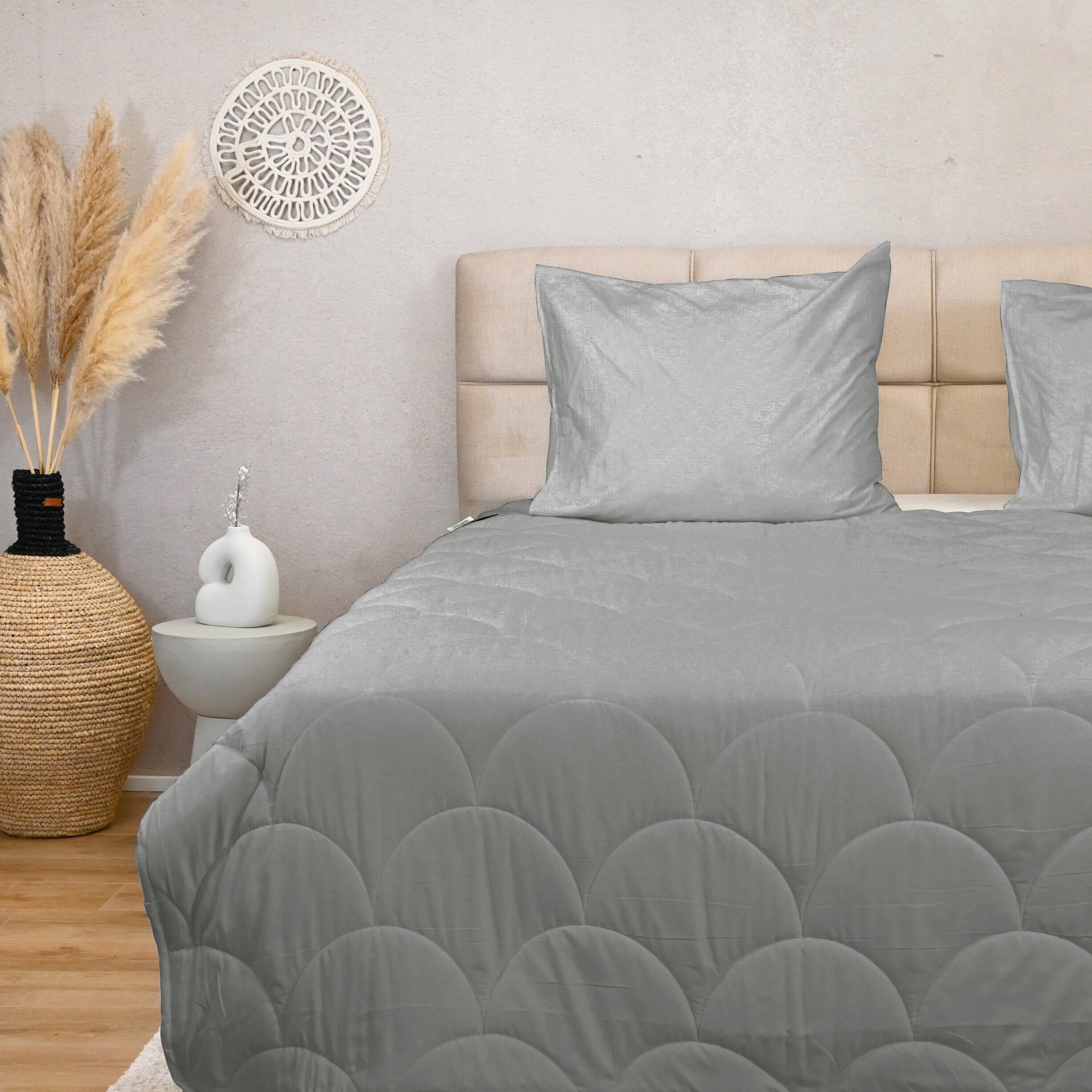 HappyBed - Teddy - Silver Grey - Dekbed voor het hele jaar