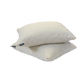 HappyBed Mousseline pillowcase set of 2 in sand color, soft 100% microfiber mousseline fabric with hotel closure.
