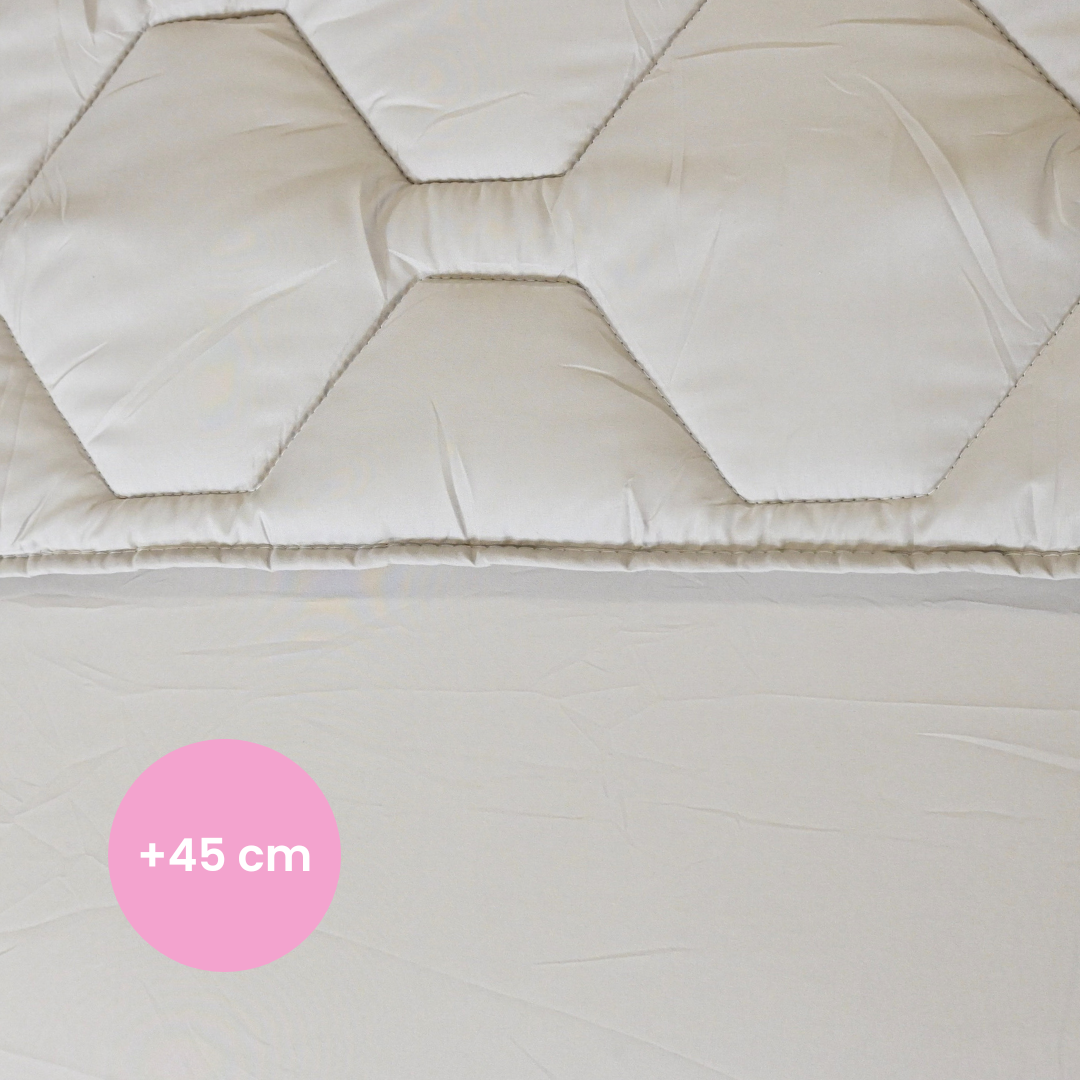 HappyBed Taupe - Year-round duvet with tuck-in strip