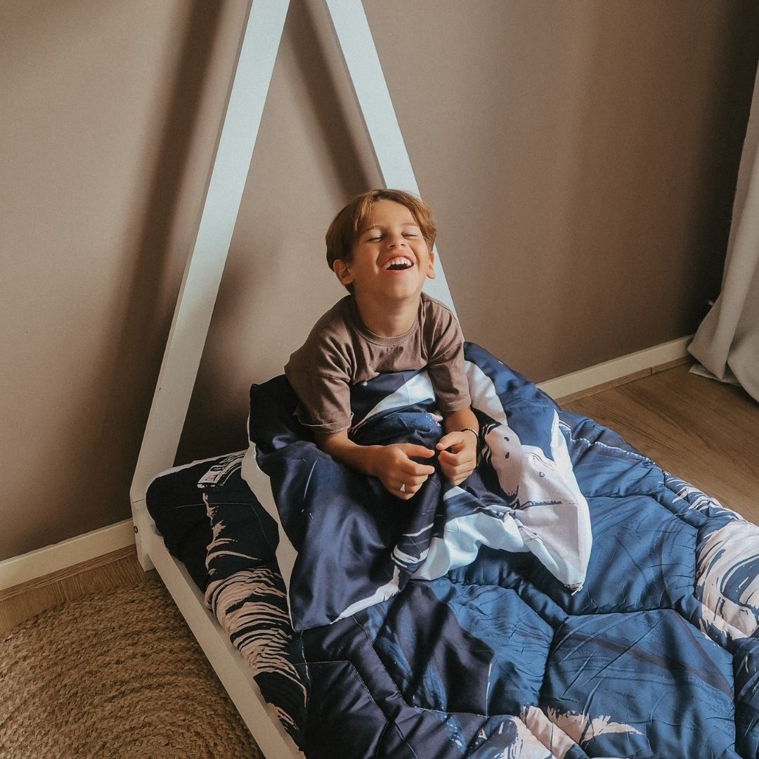 HappyBed Kids dekbed voor het hele jaar + kussensloop - Astronaut (Levering vanaf 13-10)