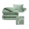 Premium bundle | Cotton sateen | Houndstooth Green