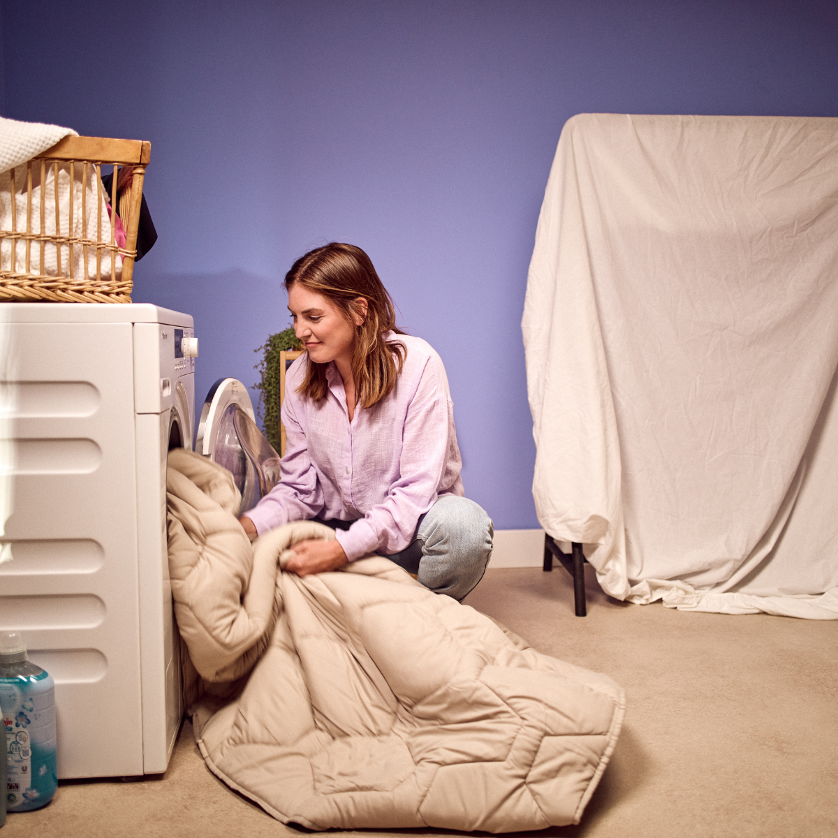 HappyBed Taupe - Duvet for the whole year