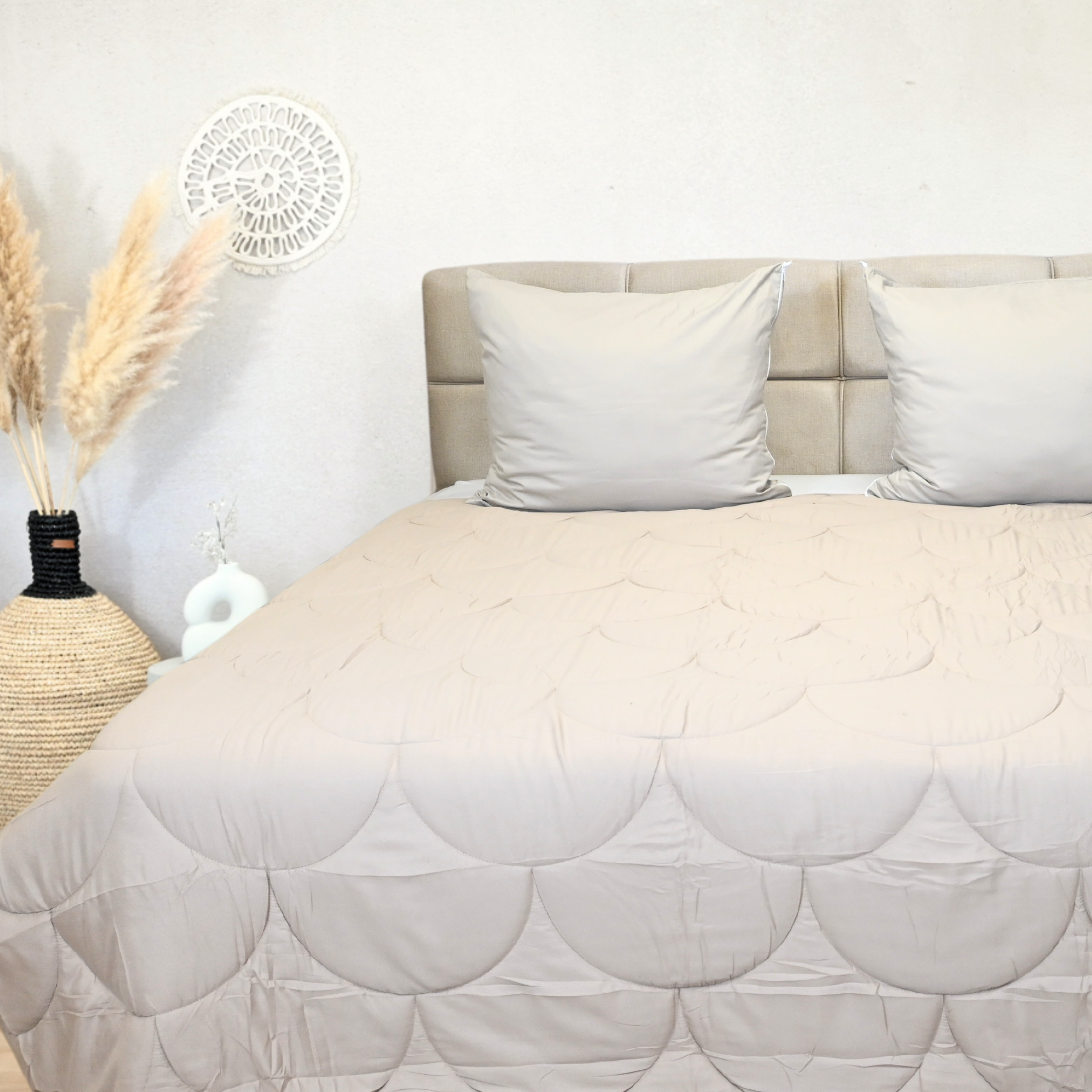 HappyBed - Teddy - Taupe - Couette sans housse toutes saisons