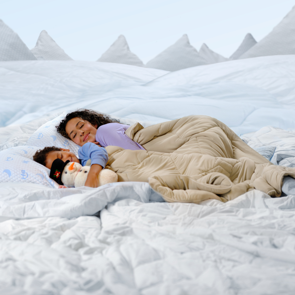 HappyBed Zomerdekbed | Cooling Taupe IceSilk (Levering op 13 April)