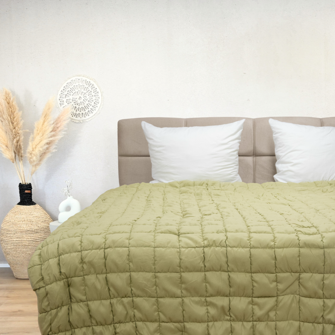 HappyBed Puffy dekbed voor het hele jaar - Pistache - verzending vanaf 10-09 - SKU: 8717752110735