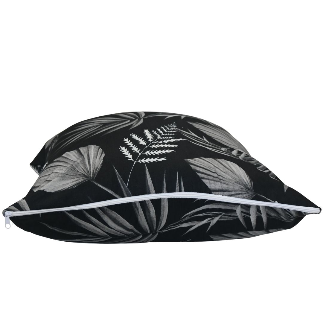 HappyBed | Black leaves pillowcase set 2 pieces - 40x80/80x80 cm - 100% Microfiber