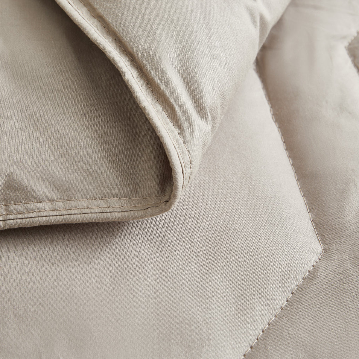 HappyBed couette lavable | Percale plumes | Taupe