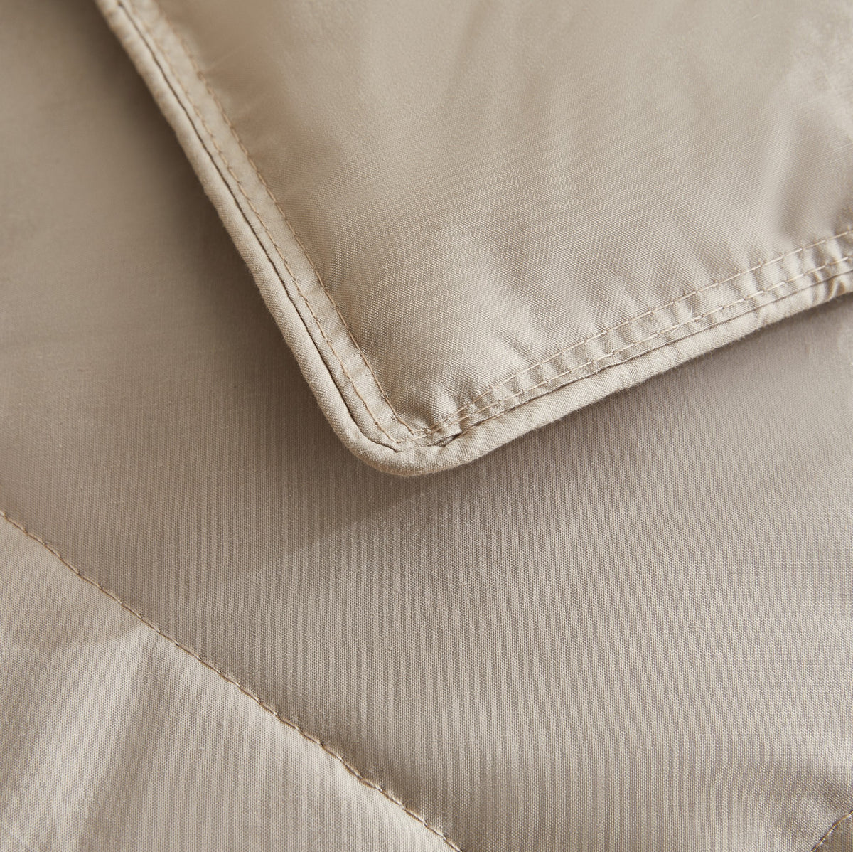 HappyBed couette lavable | Percale plumes | Taupe