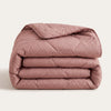 HappyBed couette lavable | Percale plumes | Vieux rose