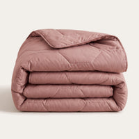 HappyBed couette lavable | Percale plumes | Vieux rose
