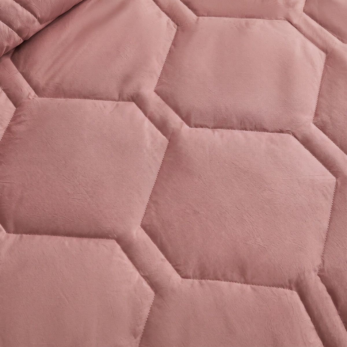 HappyBed couette lavable | Percale plumes | Vieux rose