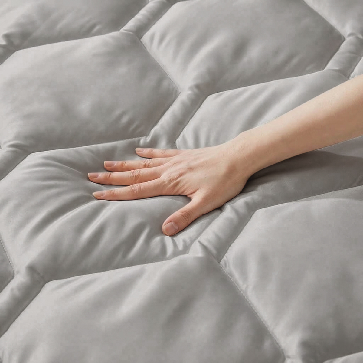 HappyBed Zomerdekbed | Cooling Grey IceSilk (Levering op 13 April)