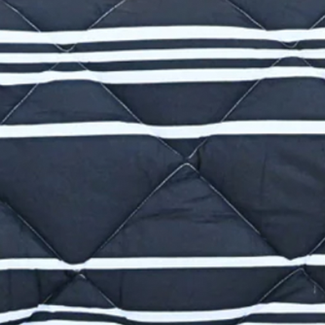 HappyBed Black Lines - Ganzjahresdecke - 100% Baumwolle