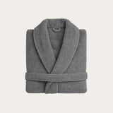 HappyBed Badjas van zachte teddystof, comfortabel en warm met ruime ceintuur en diepe zakken