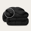 HappyBed 4-Seasons Duvet | Black | Adjustable