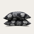 HappyBed taie d'oreiller | Feuilles noires | Lot de 2