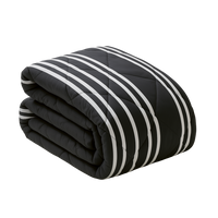 HappyBed Black Lines - Ganzjahresdecke - 100% Baumwolle