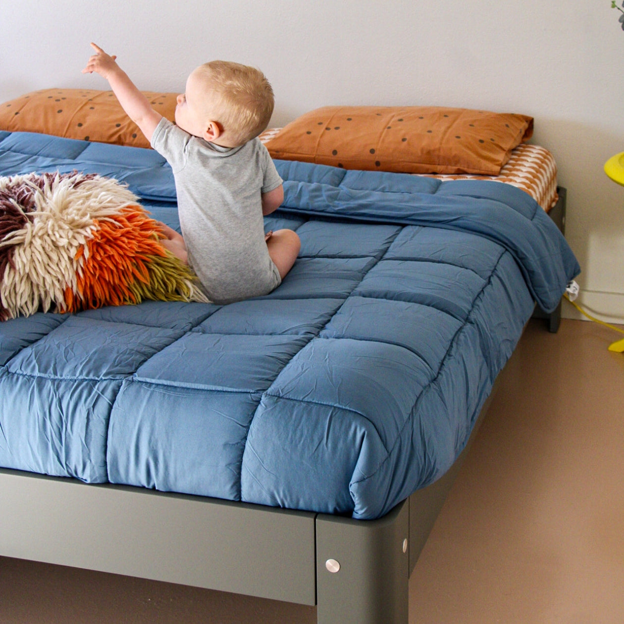 Ragged Rose Wendy Blue Katoenen Wafel Deken - Lichtblauw 140x180 Cm